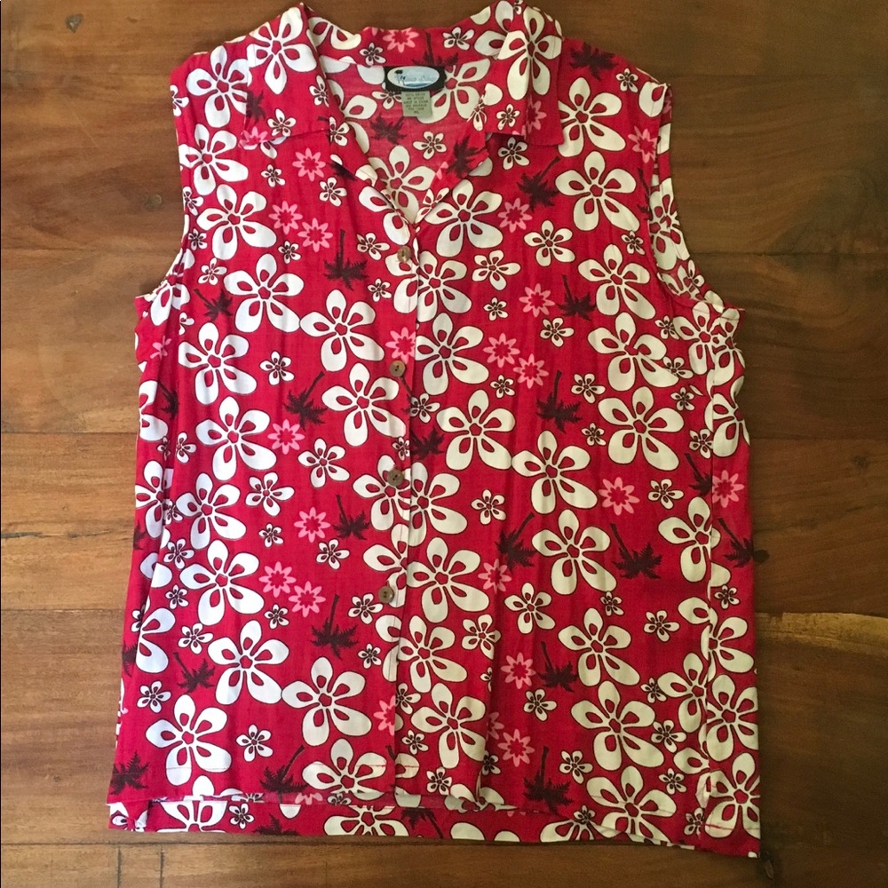 New Hawaiian Print Top